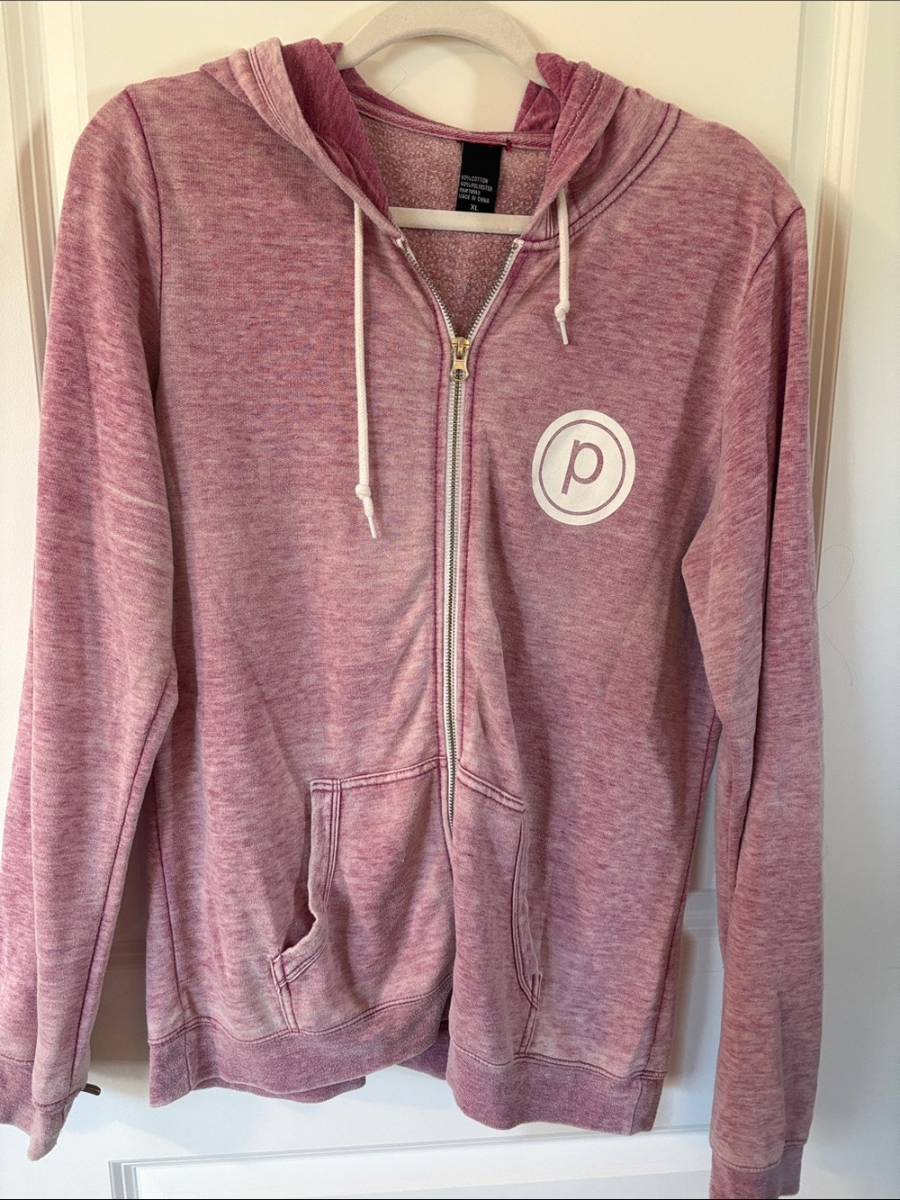 Pure Barre Pink Zip Hoodie